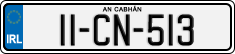 License plate of Ireland, Regular plates