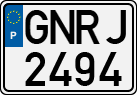 License plate of Portugal, National Republican Guard