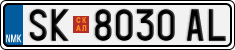 License plate of North Macedonia, Regular plates (2012)