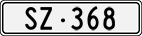 License plate of Switzerland, Cars