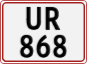 License plate of Denmark, Regular plates