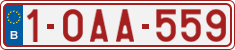 License plate of Belgium, Regular plates (2010)