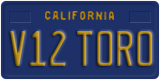 California, Vanity Plates