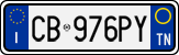 License plate of Italy, Cars (1994 year series)