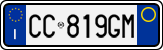 License plate of Italy, Cars (1994 year series)