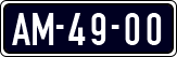 License plate of the Netherlands, Imported oldtimers (cars)