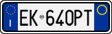 License plate of Italy, Cars (1994 year series)