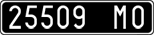 License plate of Italy, Cars (1927 year series)