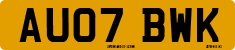 License plate of the United Kingdom, 2001 year system
