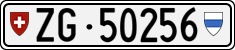 License plate of Switzerland, Cars