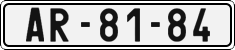 License plate of the Czech Republic, Cars (1960)