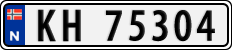 License plate of Norway, Cars