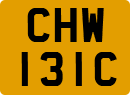 License plate of the United Kingdom, 1963 year system
