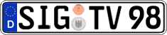 German license plate, Regular plates