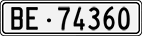 License plate of Switzerland, Cars
