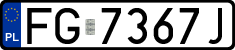 License plates of Poland, Regular car plates