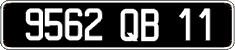 French license plate, FNI