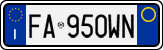 License plate of Italy, Cars (1994 year series)