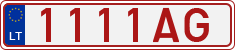 License plate of Lithuania, Transit plates