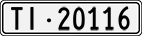 License plate of Switzerland, Cars