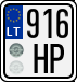 License plate of Lithuania, Motorcycles
