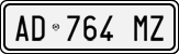 License plate of Italy, Cars (1994 year series)
