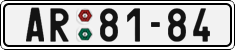License plate of the Czech Republic, Cars (1960)