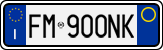 License plate of Italy, Cars (1994 year series)