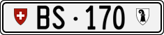 License plate of Switzerland, Cars