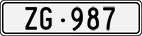 License plate of Switzerland, Cars