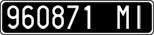 License plate of Italy, Cars (1927 year series)