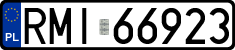 License plates of Poland, Regular car plates