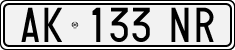 License plate of Italy, Cars (1994 year series)