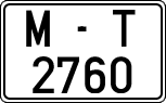 License plates of Spain, 1971 year series