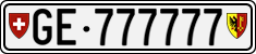 License plate of Switzerland, Cars