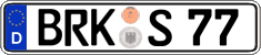 German license plate, Regular plates