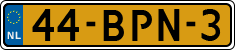 License plate of the Netherlands, Heavy Commercial Vehicles (1994 system)