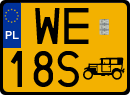 License plates of Poland, Oldtimers