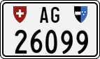 License plate of Switzerland, Cars