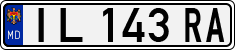 License plate of Moldova, Trailers (1992)
