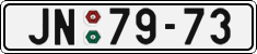 License plate of the Czech Republic, Cars (1960)