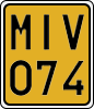 License plate of Belgium, 1951 year system