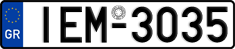 License plate of Greece, Cars