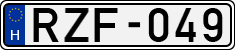 license plates of Hungary, Cars (1990)