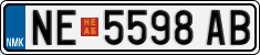 License plate of North Macedonia, Regular plates (2012)