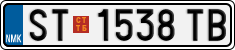 License plate of North Macedonia, Regular plates (2012)