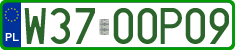 License plates of Poland, Professional plates