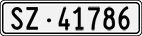 License plate of Switzerland, Cars