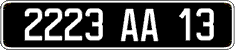 French license plate, FNI