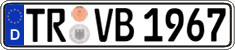 German license plate, Regular plates
